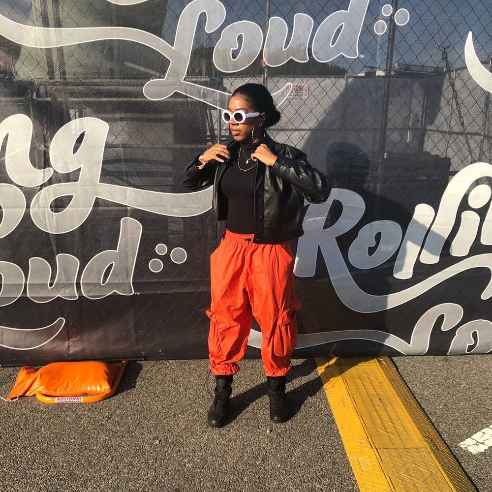 Orange Cargo Pants